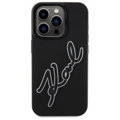 Karl Lagerfeld KARL LAGERFELD etui za IPHONE 15 Pro KLHCP15L3DRKSDLK (3D Rubber Signature) črn