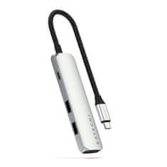 Satechi SATECHI adapter HUB 4v1 tip C ST-P4SS srebrni