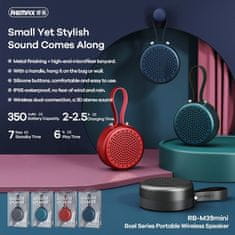 REMAX REMAX bluetooth zvočnik RB-M39 mini rdeč