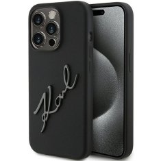 Karl Lagerfeld KARL LAGERFELD etui za IPHONE 15 Pro KLHCP15LSKSBMCK (silikonski Karl Script Logo) črn