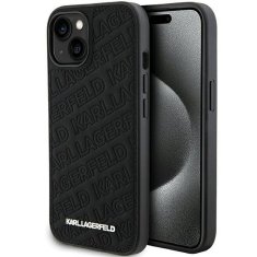 Karl Lagerfeld KARL LAGERFELD etui za IPHONE 15 KLHCP15SPQKPMK (Quilted Pattern) črn