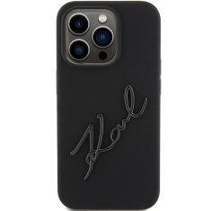 Karl Lagerfeld KARL LAGERFELD etui za IPHONE 15 Pro KLHCP15LSKSBMCK (silikonski Karl Script Logo) črn