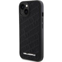 Karl Lagerfeld KARL LAGERFELD etui za IPHONE 15 KLHCP15SPQKPMK (Quilted Pattern) črn