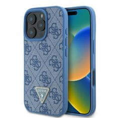 Guess GUESS etui za IPHONE 16 Pro GUHCP16LP4TDPB (PU Leather 4G Triangle Strass) modra