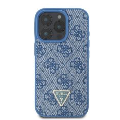 Guess GUESS etui za IPHONE 16 Pro GUHCP16LP4TDPB (PU Leather 4G Triangle Strass) modra