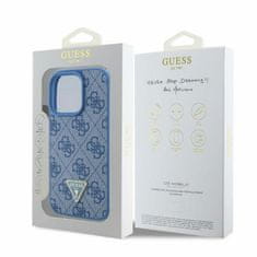 Guess GUESS etui za IPHONE 16 Pro GUHCP16LP4TDPB (PU Leather 4G Triangle Strass) modra