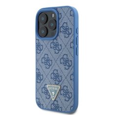 Guess GUESS etui za IPHONE 16 Pro GUHCP16LP4TDPB (PU Leather 4G Triangle Strass) modra