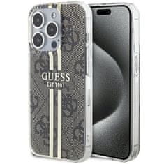 Guess GUESS etui za IPHONE 15 Pro Max GUHCP15XH4PSEGW (4G Gold Stripe) rjava