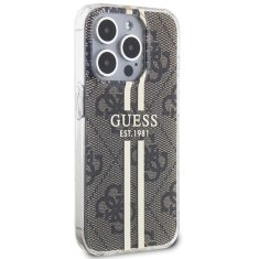 Guess GUESS etui za IPHONE 15 Pro Max GUHCP15XH4PSEGW (4G Gold Stripe) rjava