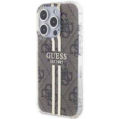 Guess GUESS etui za IPHONE 15 Pro Max GUHCP15XH4PSEGW (4G Gold Stripe) rjava