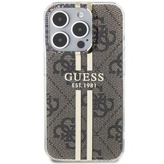 Guess GUESS etui za IPHONE 15 Pro Max GUHCP15XH4PSEGW (4G Gold Stripe) rjava