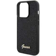 Guess GUESS etui za IPHONE 15 Pro GUHCP15LPMSDGSK (Disco Script Metal) črn