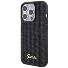 Guess GUESS etui za IPHONE 15 Pro GUHCP15LPMSDGSK (Disco Script Metal) črn