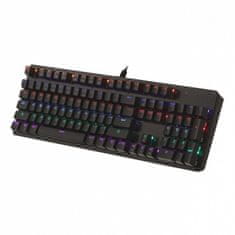 ART ART žična tipkovnica USB A QWERTY mehanska z osvetlitvijo AK-51 črna