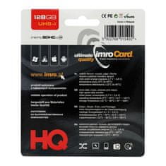 IMRO IMRO pomnilniška kartica microSD 128 GB 100 MB/s razred 10 UHS I z adapterjem SD