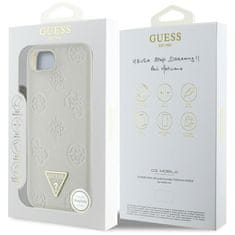 Guess GUESS etui za IPHONE 16e (SE 4 2025) združljiv z MagSafe GUHMPSE4PGBTME (Grained PU Hot Stamp Peony Triangle Logo) bež