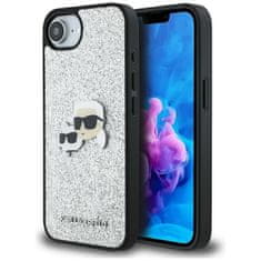 Karl Lagerfeld KARL LAGERFELD etui za IPHONE 16e (SE 4 2025) KLHCPSE4PFGKCPS (Fixed Glitter W/ Ikonik Metal Pin) srebrni