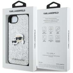 Karl Lagerfeld KARL LAGERFELD etui za IPHONE 16e (SE 4 2025) KLHCPSE4PFGKCPS (Fixed Glitter W/ Ikonik Metal Pin) srebrni