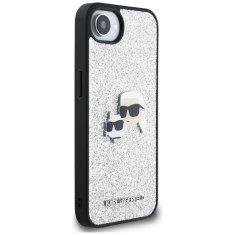 Karl Lagerfeld KARL LAGERFELD etui za IPHONE 16e (SE 4 2025) KLHCPSE4PFGKCPS (Fixed Glitter W/ Ikonik Metal Pin) srebrni