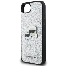 Karl Lagerfeld KARL LAGERFELD etui za IPHONE 16e (SE 4 2025) KLHCPSE4PFGKCPS (Fixed Glitter W/ Ikonik Metal Pin) srebrni