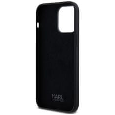 Karl Lagerfeld KARL LAGERFELD etui za IPHONE 14 Pro Max KLHCP14XSCMSMVK (silikonski znak in kovinski logotip) črn