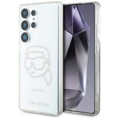 Karl Lagerfeld KARL LAGERFELD etui za SAMSUNG S25 Ultra KLHCS25LHKHDCELT (IML Rhinestones K Head) prozoren