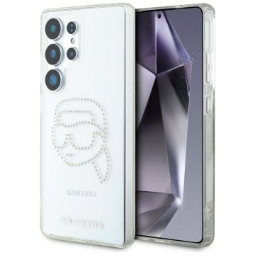 Karl Lagerfeld KARL LAGERFELD etui za SAMSUNG S25 Ultra KLHCS25LHKHDCELT (IML Rhinestones K Head) prozoren