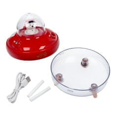 OEM Vlažilnik / difuzor za aromaterapijo UFO rdeč