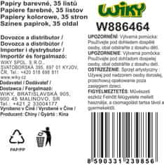 Barvni papirji A4, 35 listov, 80 g