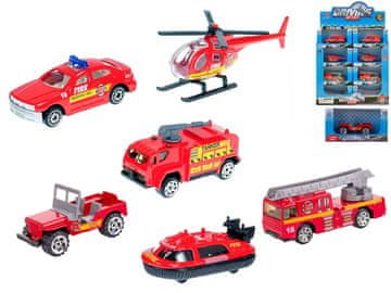 Gasilsko vozilo 7-8 cm kovinsko 1:64 prosti tek