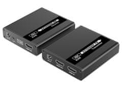 PremiumCord HDMI KVM podaljšek 4K in FULL HD 1080p na 70 m, USB
