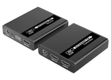 PremiumCord HDMI KVM podaljšek 4K in FULL HD 1080p na 70 m, USB