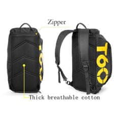 Smania Vodoodporna športna torba SportPack ~ Črno-rumena | Športna torba za fitnes | Večnamenska torba za šport