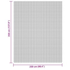 Vidaxl Preproga za šotor svetlo siva 3,5x2,5 m