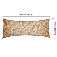 Vidaxl Kamuflažna mreža s torbo za shranjevanje 3x7 m bež