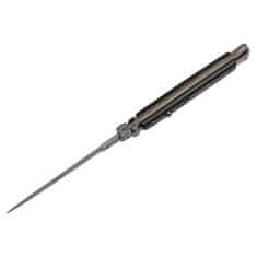 BSH Vzmetni nož STILETTO ITALY z medeninastimi elementi, črn, 33,5 cm, T-496