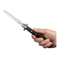 BSH Vzmetni nož STILETTO ITALY z medeninastimi elementi, črn, 33,5 cm, T-496