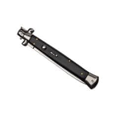 BSH Vzmetni nož STILETTO ITALY z medeninastimi elementi, črn, 33,5 cm, T-496