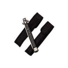 BSH Vzmetni nož STILETTO ITALY z medeninastimi elementi, črn, 33,5 cm, T-496