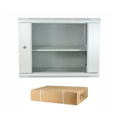 Datech zidni kabinet 12U 635 600x450 siv + polica DP.6412.9000