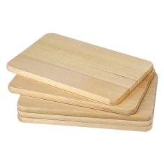 Haushalt Lesena kuhinjska deska za rezanje, 21,5 x 13,5 cm, 5 kosov