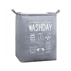 LIVEFY koš za perilo Washday 50×40×50 cm, siv