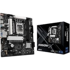 ASRock B860M-X osnovna plošča, LGA1851, DDR5, mATX (90-MXBRX0-A0UAYZ)