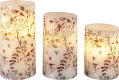 Weltbild Sveče LED Dandelion, komplet 3
