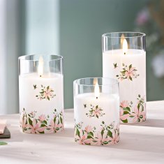 Weltbild Sveče Magnolia LED, komplet 3 kosov