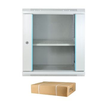 Datech zidni kabinet 18U 901 600x450 siv + polica DP.6418.9000