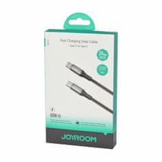 Joyroom kabel USB C-C 1m 60W črn pleten S-A28