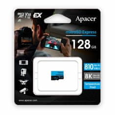 Apacer microSD express 128GB spominska kartica U3 V30 switch AP128GMCEXG3X17-RA