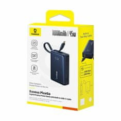 BASEUS prenosna baterija 10.000mAh 45W PowerBank TipC kabel črna P10076803123-0
