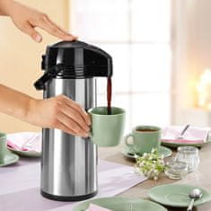 Eva Termo posoda s črpalko Airport 1,9l / inox, pvc, steklo